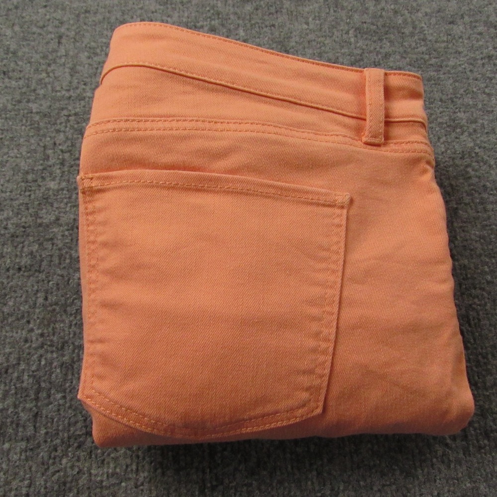 Talbots Flawless Five-Pocket Crop Capris Pants Womens 16P Orange Stretch